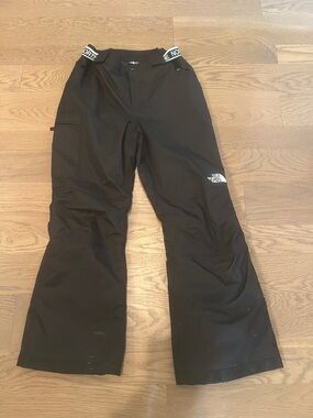 The North Face Black Waterproof Snow Pants with Branded Waistband
